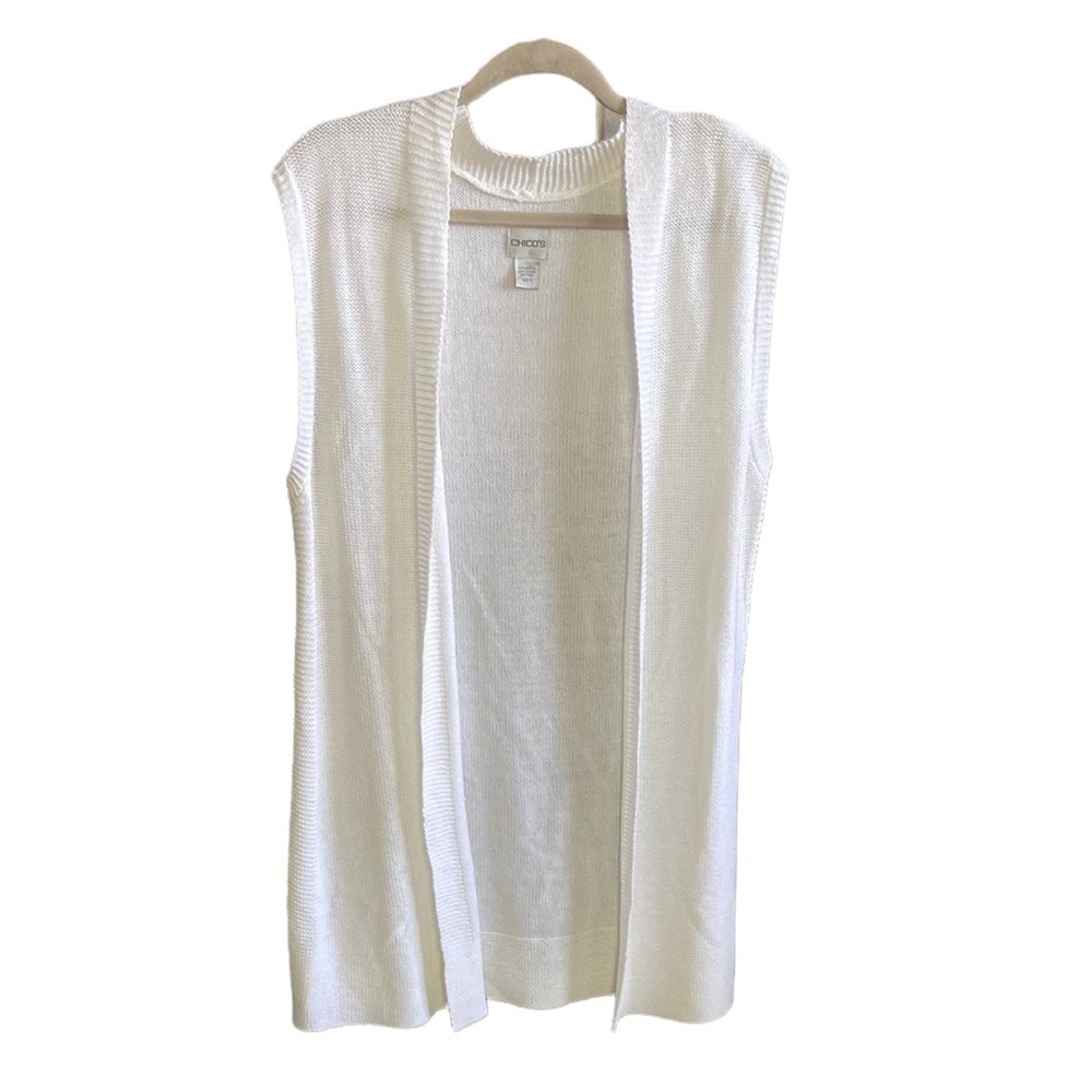 𝅺CHICO’S Sleeveless Cardigan 3